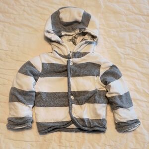 Burt's Bees Baby Reversible Striped Hoodie (3-6 Months)